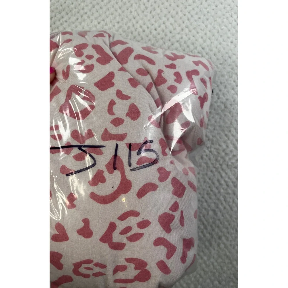Kyte Baby Bamboo Sleep Bag 1.0 TOG Pink Leopard Heart Print Size Large J115